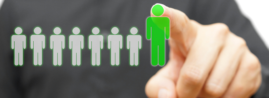 Regency Recruiting About Us Banner Employer Finger Pointing to Figure